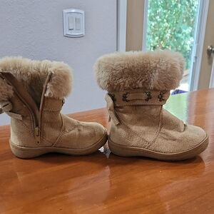 Cozy Tan Kids Boots